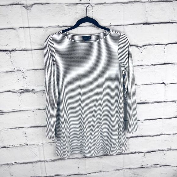 J.Jill Wearever Collection Striped Knit Tunic Top Women’s Petite Small - Picture 2 of 8